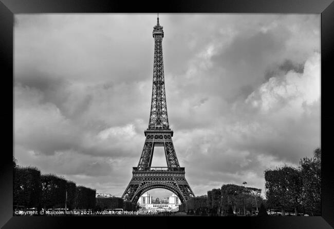 The Eiffel Tower, La Tour Eiffel, Paris, Framed Print by Malcolm White