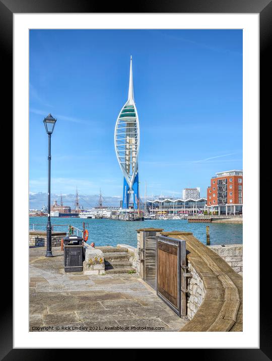 Spinnaker Tower Portsmouth Framed Mounted Print by Rick Lindley