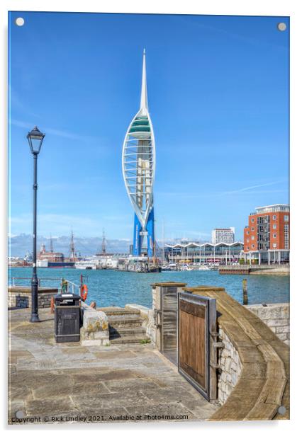 Spinnaker Tower Portsmouth Acrylic by Rick Lindley
