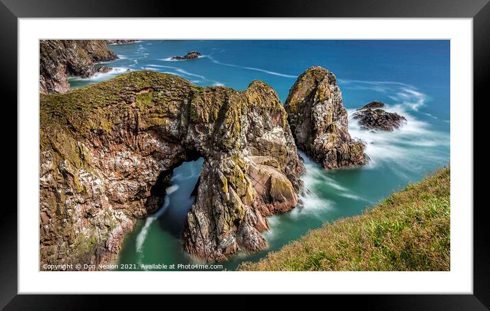 Majestic Camels at Bullers of Buchan Framed Mounted Print by Don Nealon