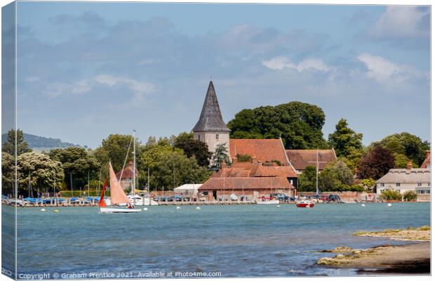 Bosham Waterfront Canvas Print by Graham Prentice