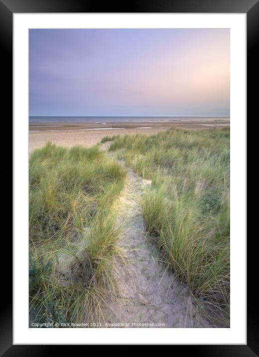 Holme Dune Path Framed Mounted Print by Rick Bowden