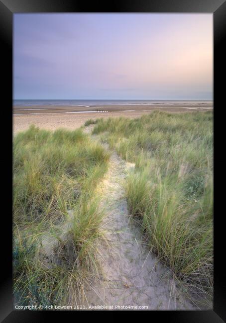 Holme Dune Path Framed Print by Rick Bowden