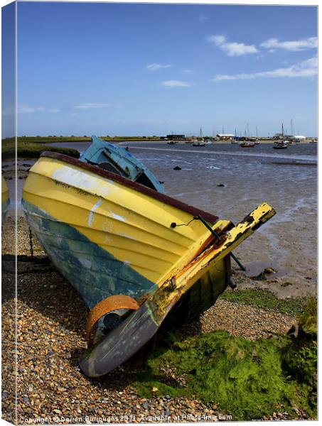 All Washed Up At Aldeburgh Canvas Print by Darren Burroughs