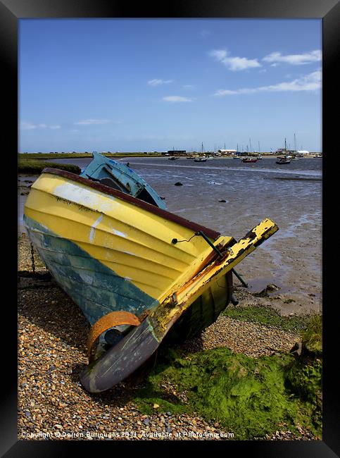 All Washed Up At Aldeburgh Framed Print by Darren Burroughs