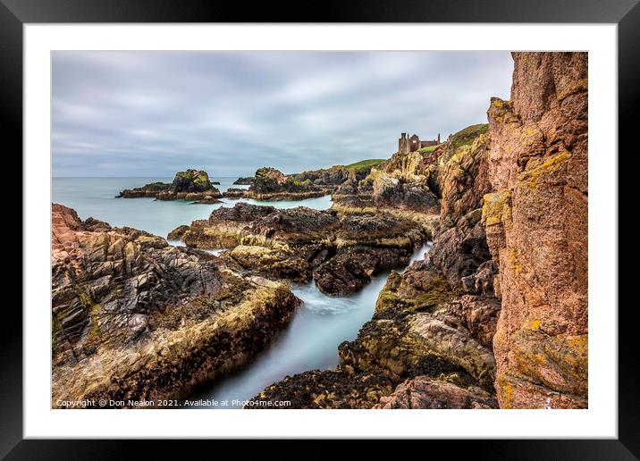 Hauntingly Beautiful Slains Castle Framed Mounted Print by Don Nealon
