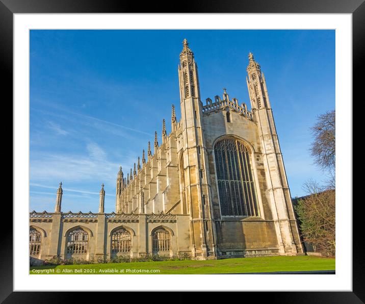 Kings College Chapel East End Framed Mounted Print by Allan Bell