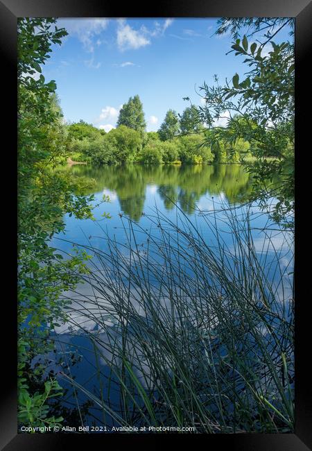 Lake scene Framed Print by Allan Bell
