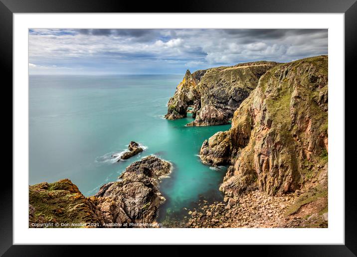 Majestic Sea Arches Framed Mounted Print by Don Nealon