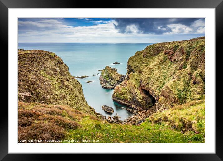 Mystical Sea Caves Framed Mounted Print by Don Nealon