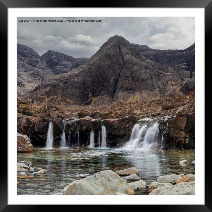 Fairy Pools Skye Framed Mounted Print by Graham Moore