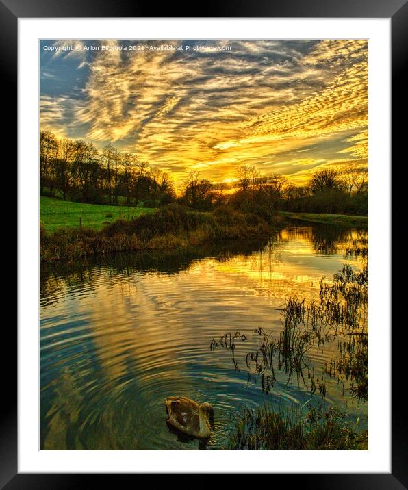 Sunset at Lacock Framed Mounted Print by Arion Espinola