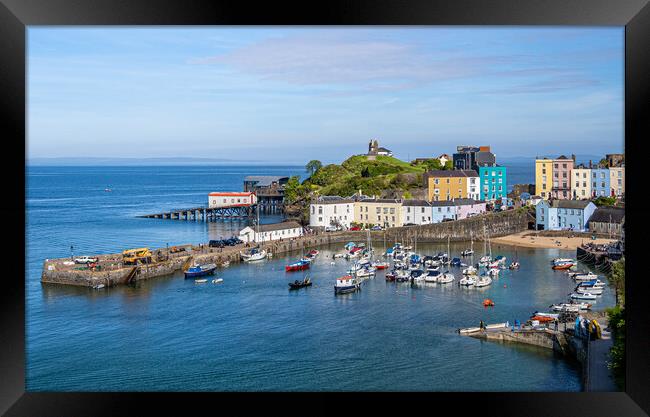 Tenby Harbour, Pembrokeshire, Wales. Framed Print by Colin Allen