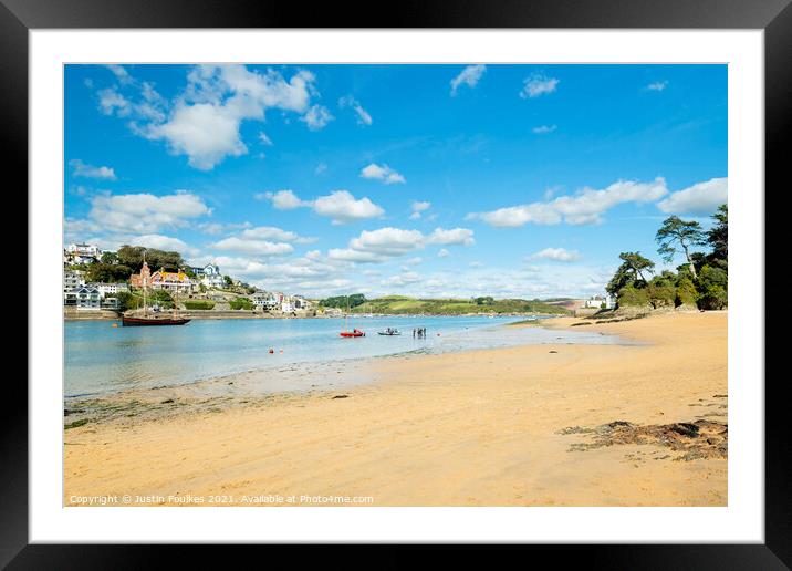 Mill Bay, Salcombe Framed Mounted Print by Justin Foulkes