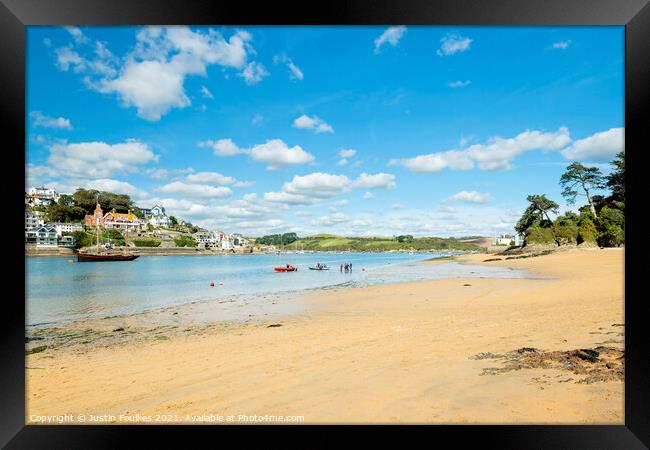 Mill Bay, Salcombe Framed Print by Justin Foulkes