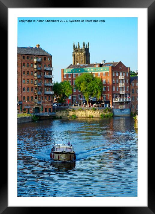 Leeds River Aire Framed Mounted Print by Alison Chambers