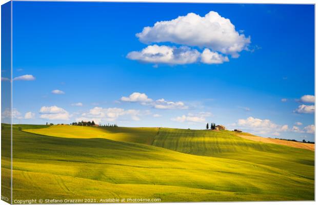Surrealism in Tuscany Canvas Print by Stefano Orazzini