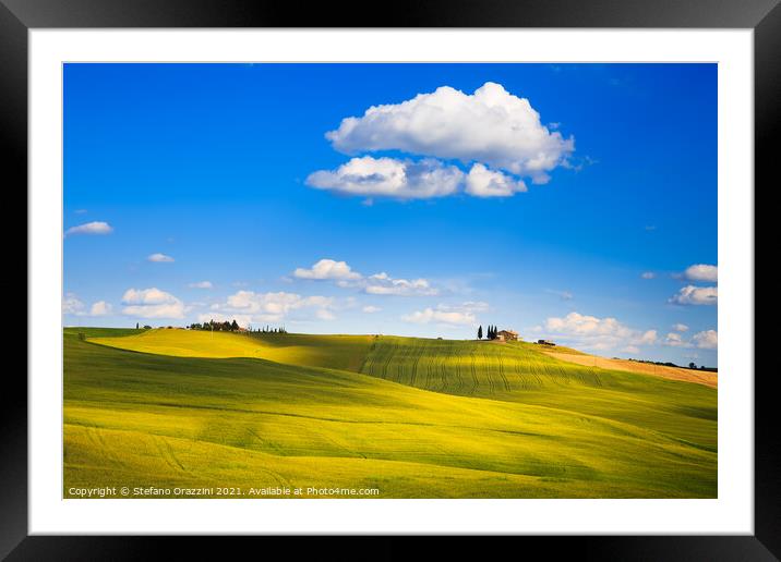 Surrealism in Tuscany Framed Mounted Print by Stefano Orazzini