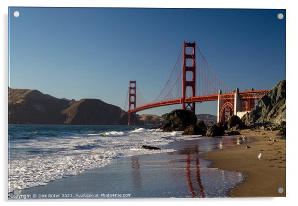 Golden Gate Bridge Acrylic by Dirk Rüter