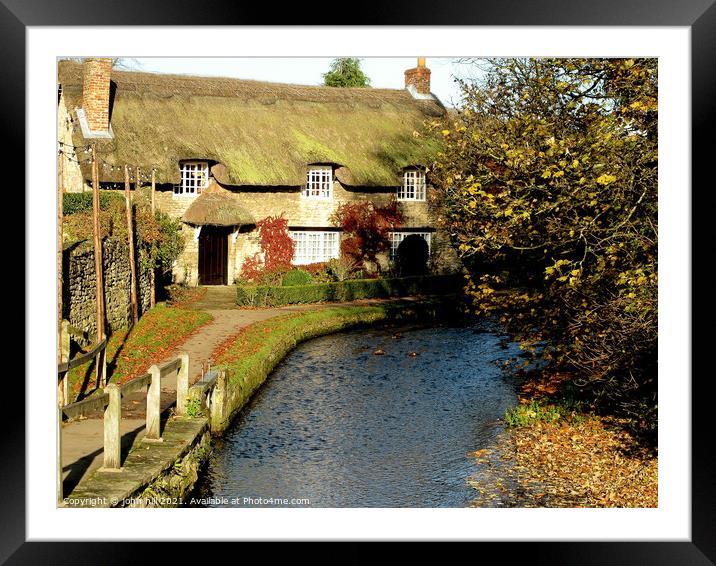 Thornton Beck, Yorkshire. Framed Mounted Print by john hill