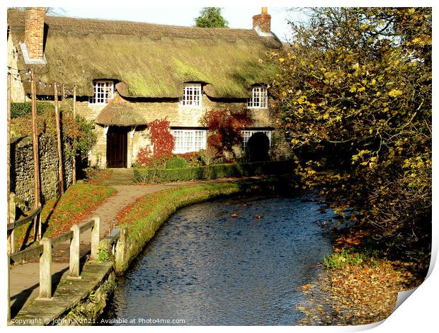 Thornton Beck, Yorkshire. Print by john hill