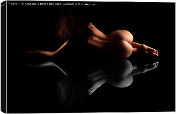 naked back and buttocks Canvas Print by Alessandro Della Torre