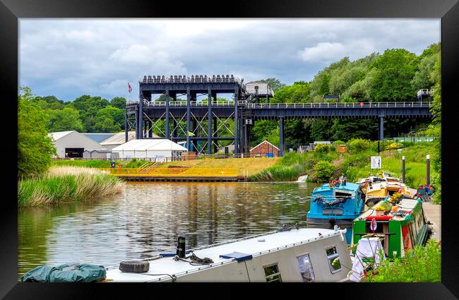 Anderton boat lift Framed Print by Kevin Elias