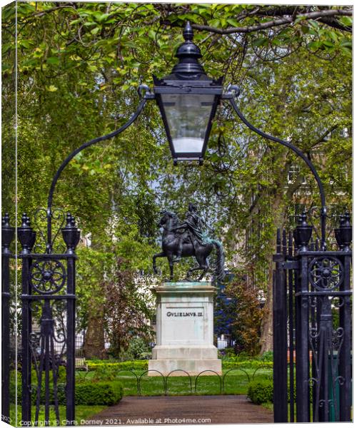 St. James's Square in London, UK Canvas Print by Chris Dorney