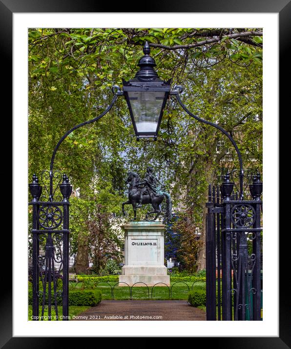 St. James's Square in London, UK Framed Mounted Print by Chris Dorney