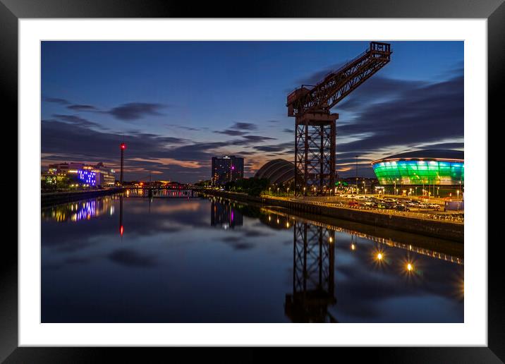 Finnieston Crane on the River Clyde, Glasgow Framed Mounted Print by Rich Fotografi 