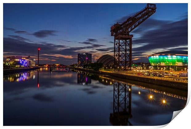 Finnieston Crane on the River Clyde, Glasgow Print by Rich Fotografi 