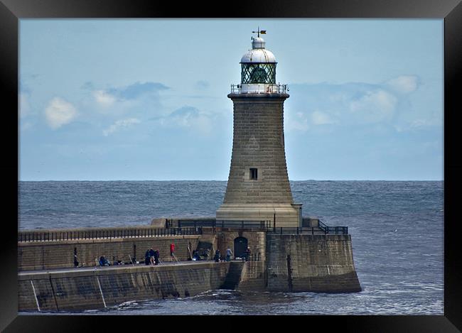 Harbour Light Framed Print by Trevor Kersley RIP