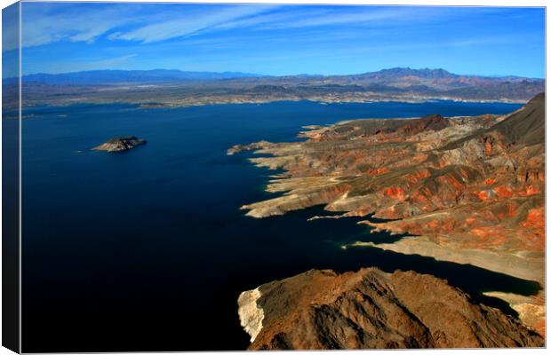 Lake Mead Arizona Nevada United States of America Canvas Print by Andy Evans Photos