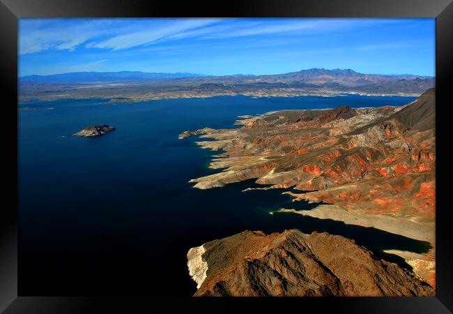 Lake Mead Arizona Nevada United States of America Framed Print by Andy Evans Photos