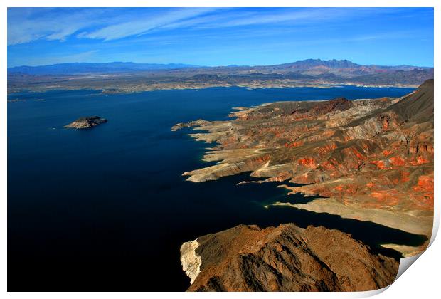Lake Mead Arizona Nevada United States of America Print by Andy Evans Photos