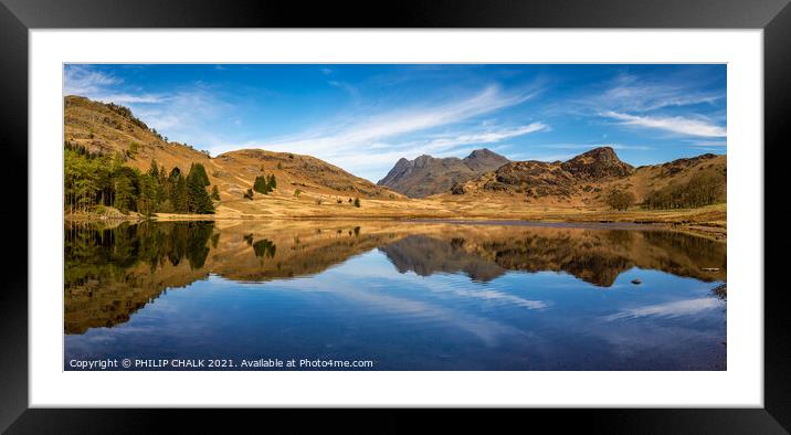 The iconic Blea tarn 536  Framed Mounted Print by PHILIP CHALK