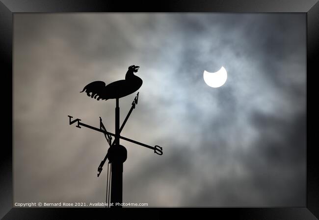 Partial Solar Eclipse Framed Print by Bernard Rose Photography