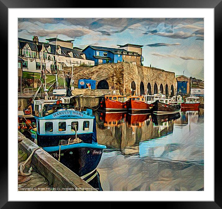 Seahouses Harbour Framed Mounted Print by Brian Tarr