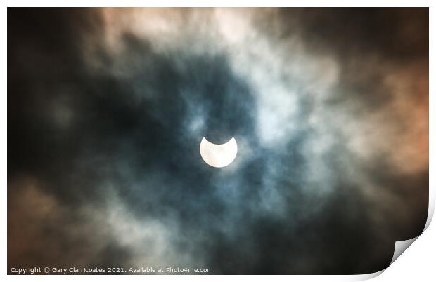 Partial Solar Eclipse Print by Gary Clarricoates