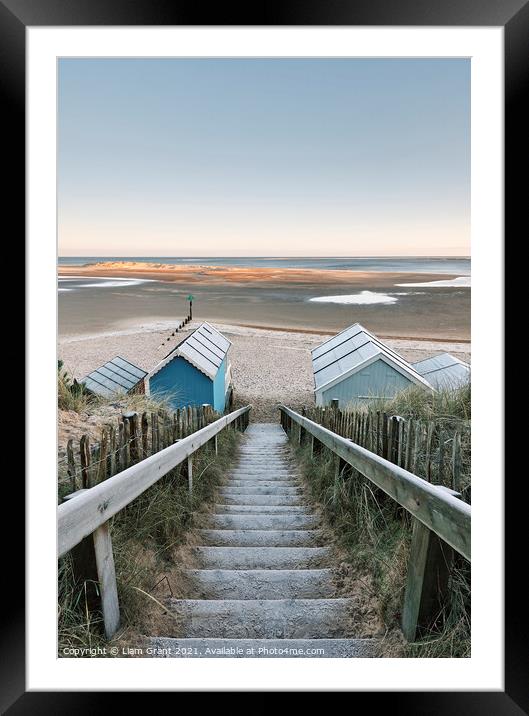 Frost covered winters morning. Wells-next-the-sea, Norfolk, UK. Framed Mounted Print by Liam Grant