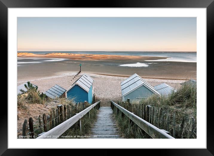 Frost covered winters morning. Wells-next-the-sea, Norfolk, UK. Framed Mounted Print by Liam Grant
