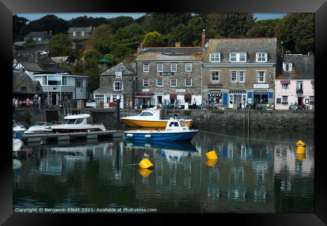 Padstow Harbour Framed Print by Benjamin Elliott