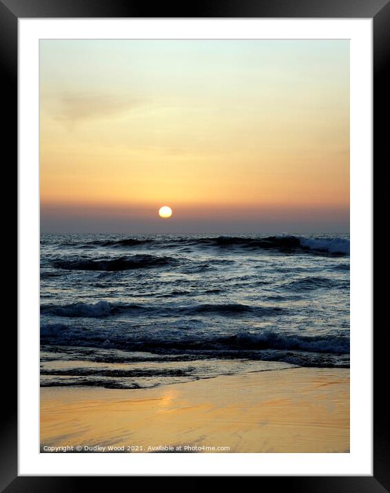 Glowing Horizon Framed Mounted Print by Dudley Wood