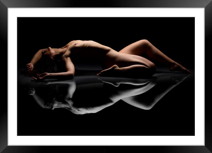 Sexy woman posing Framed Mounted Print by Alessandro Della Torre