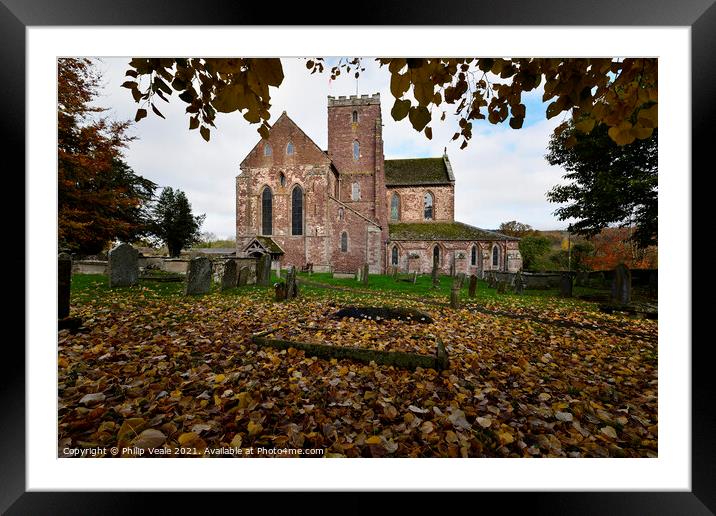 'Autumn Whispers at Dore Abbey' Framed Mounted Print by Philip Veale