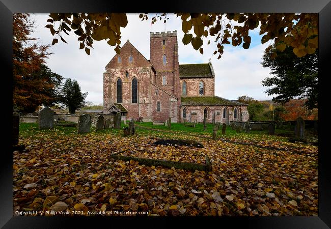 'Autumn Whispers at Dore Abbey' Framed Print by Philip Veale