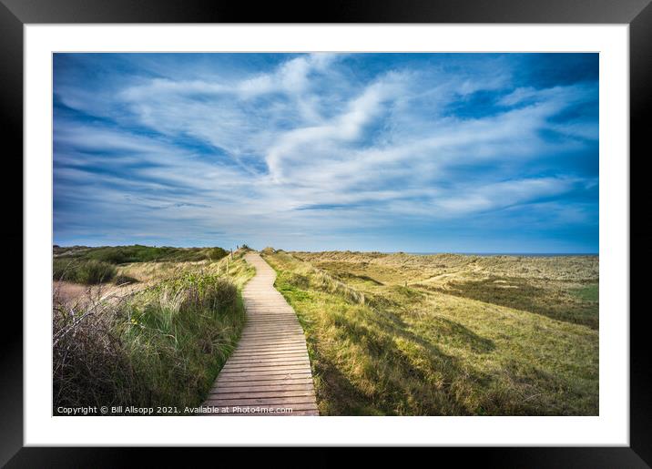 Path to the sea. Framed Mounted Print by Bill Allsopp