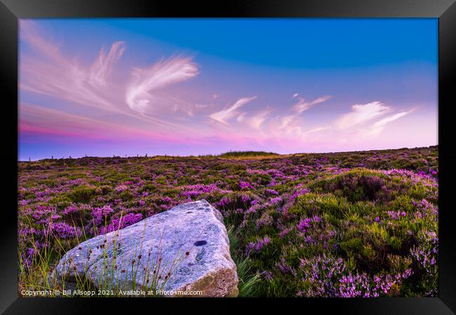 Derbyshire Sunset. Framed Print by Bill Allsopp