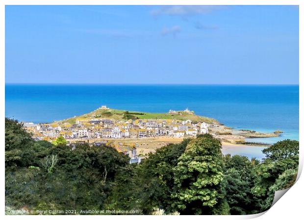 Majestic St Ives G7 Summit View Print by Beryl Curran