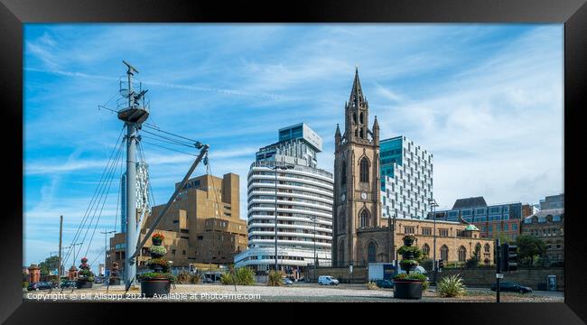 Liverpool Skyline. Framed Print by Bill Allsopp